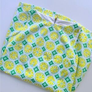 Sail to Sable STS Lemon Print Sleeveless Mini Shift Sheath Dress Size M $218